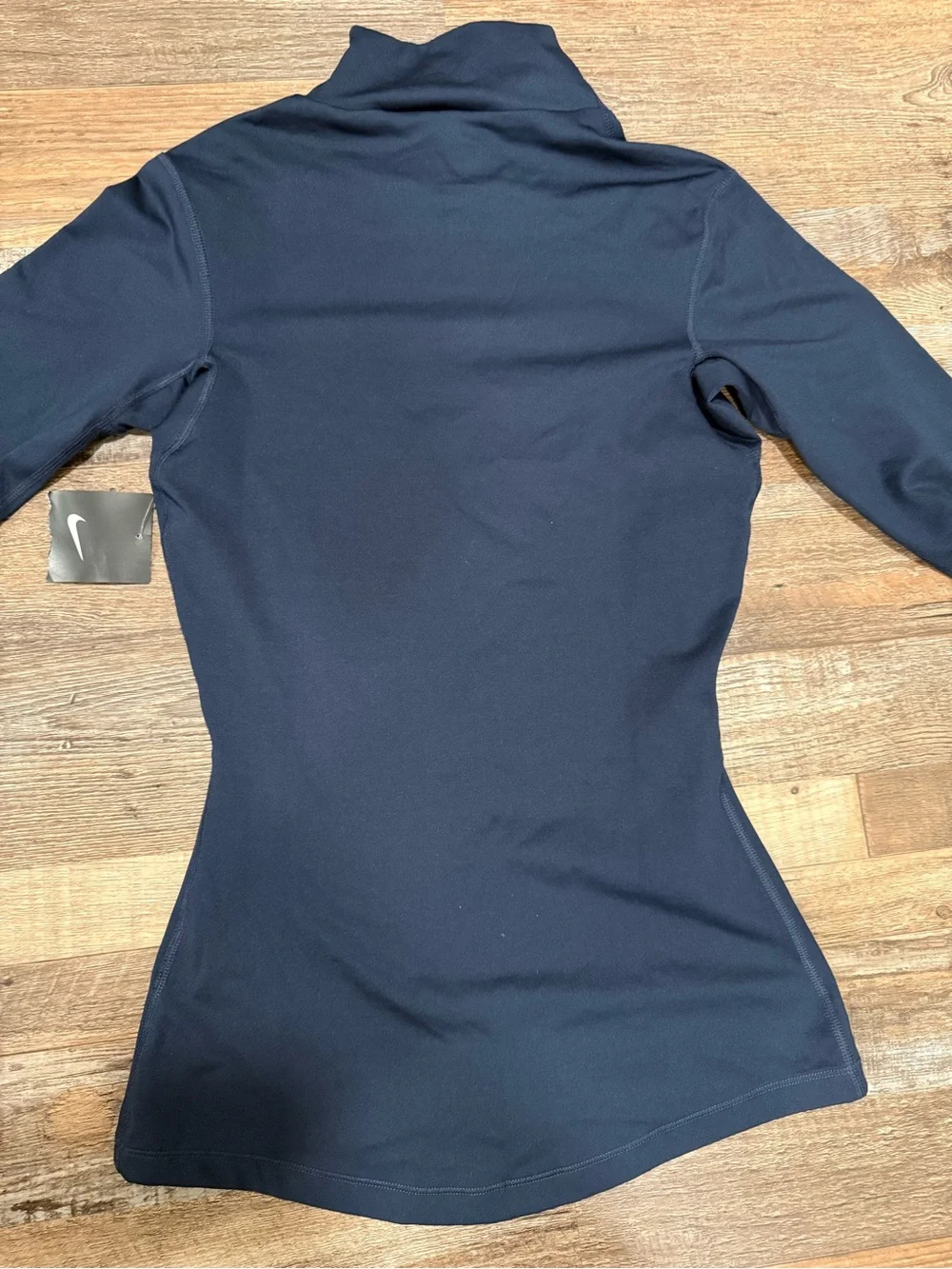 Nike Dri-Fit Navy Blue Mock Neck Long Sleeve Shirt NWT Size XS